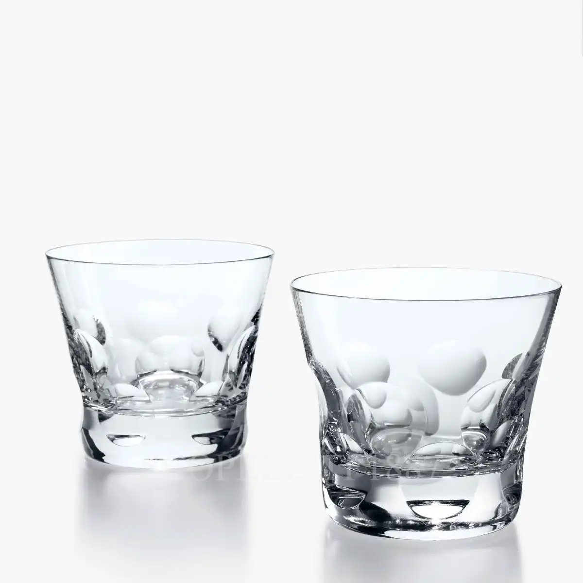 baccarat beluga set two crystal tumblers small