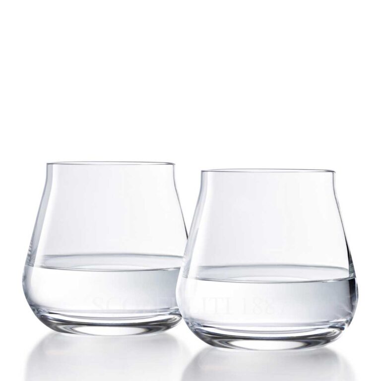 baccarat chateau set two crystal tumblers large