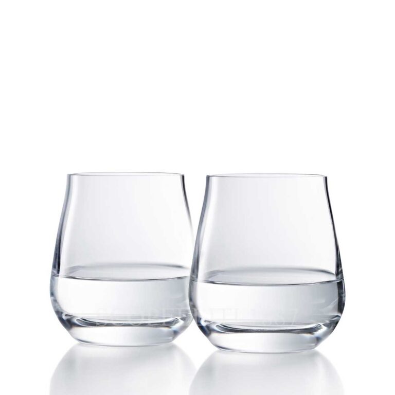 baccarat chateau set two crystal tumblers small