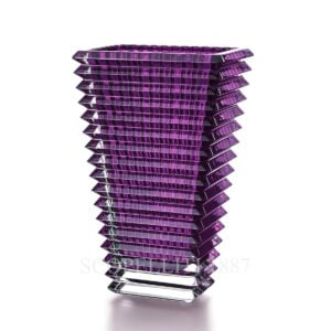 baccarat eye vase large purple