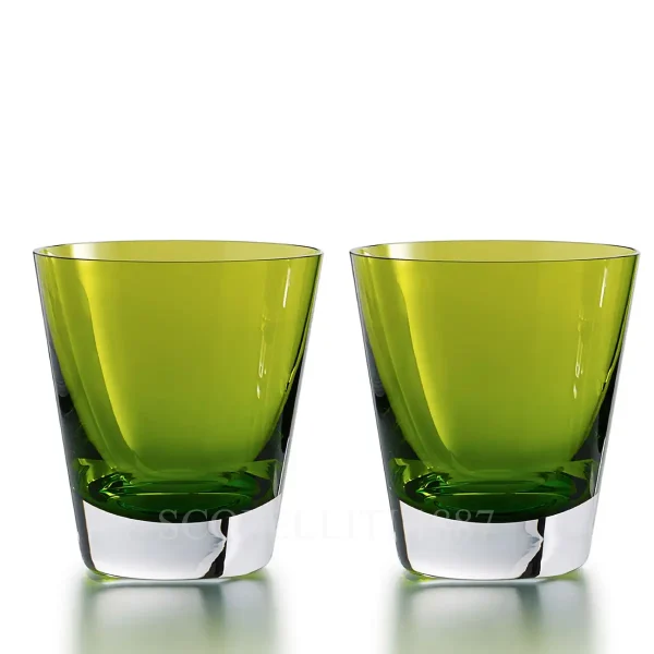 baccarat mosaique crystal tumbler moss