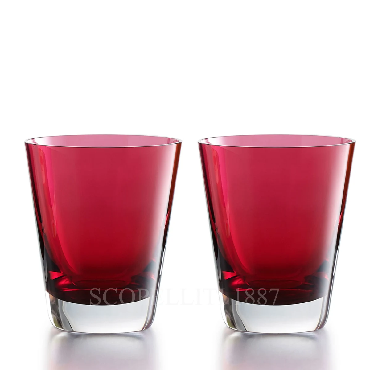 baccarat mosaique crystal tumbler red