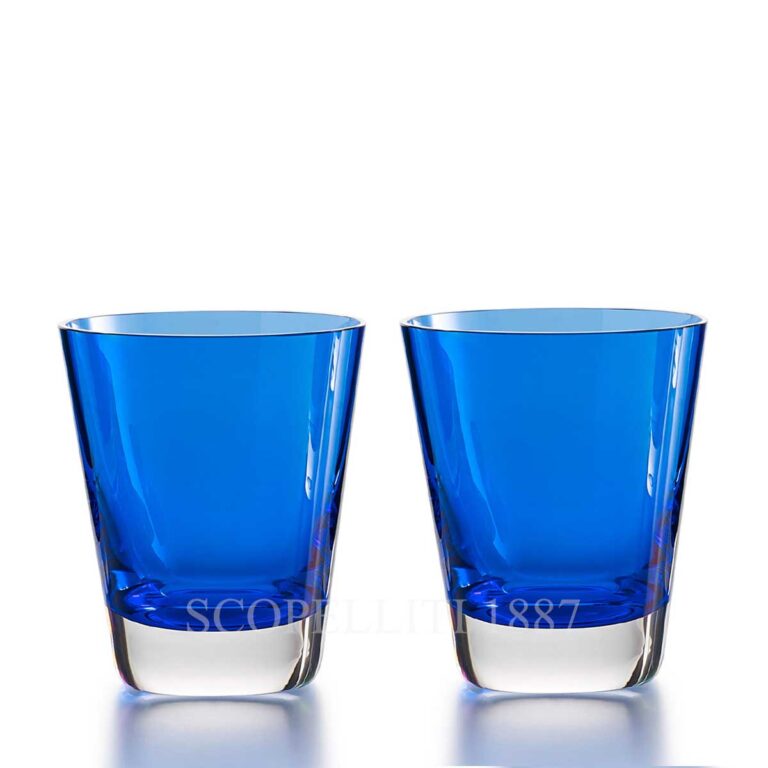 baccarat mosaique crystal tumbler blue