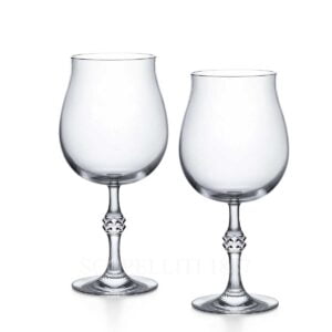 baccarat set of 2 wine glasses jcb passion