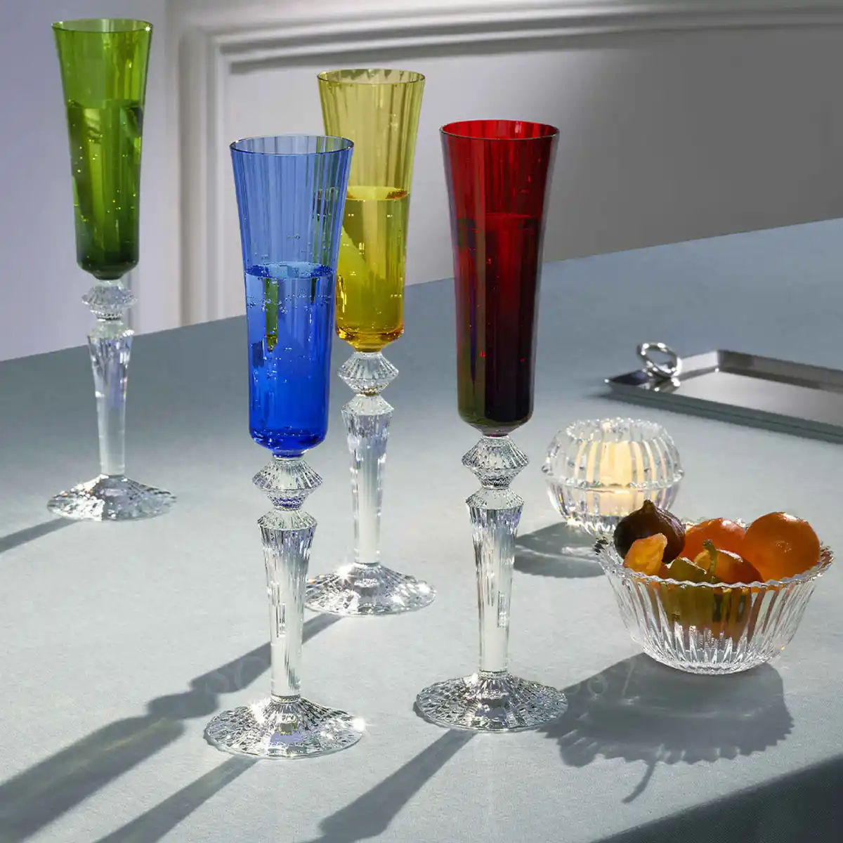 baccarat gift set 4 flutes mille nuits flutissimo