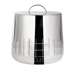 christofle silver plated insulated bucket graphik