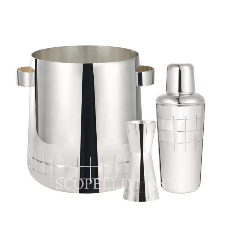 christofle silver plated set graphik