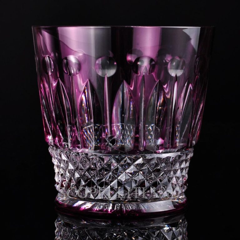 saint louis crystal tommy tumbler amethyst