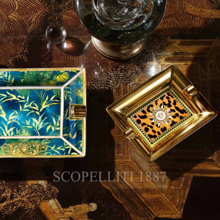 versace jungle animalier small ashtray