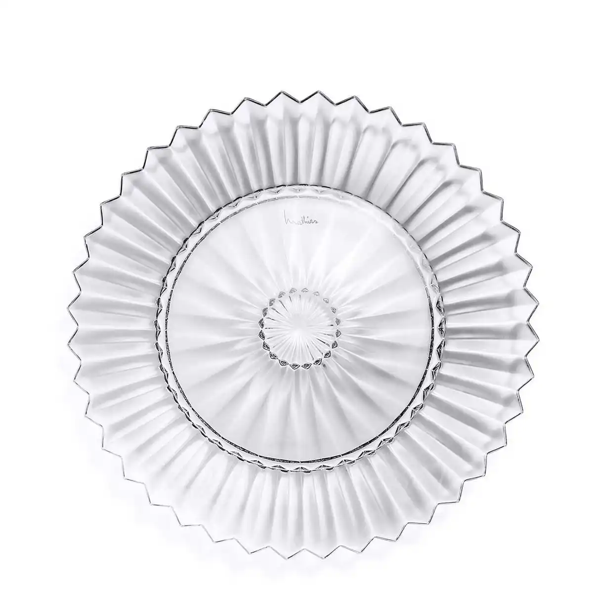 baccarat mille nuits crystal plate large