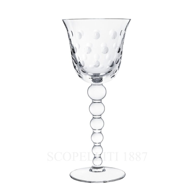 saint louis bubbles crystal water glass