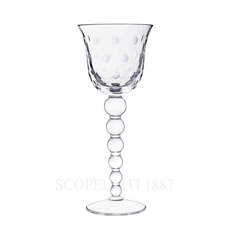 saint louis bubbles crystal water glass