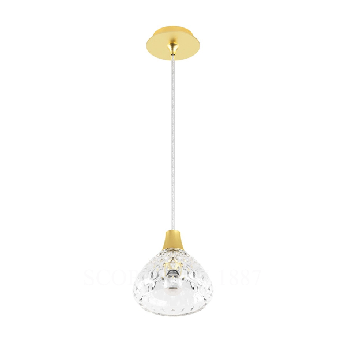 saint louis folia crystal pendant one light