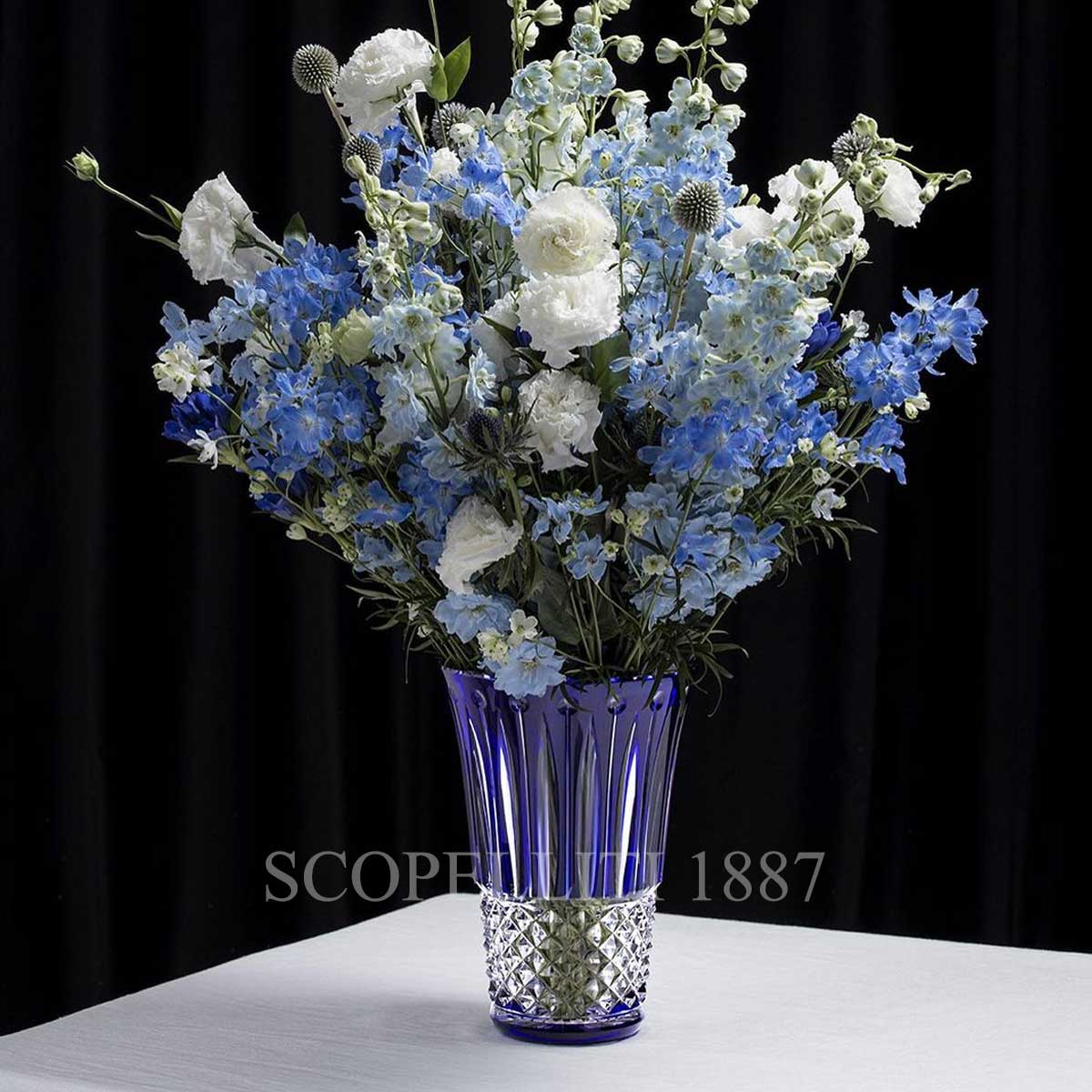 Saint Louis Tommyssimo Blue Crystal Vase - SCOPELLITI 1887