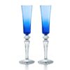 Baccarat Gift Set 2 Flutes Mille Nuits Flutissimo Blue