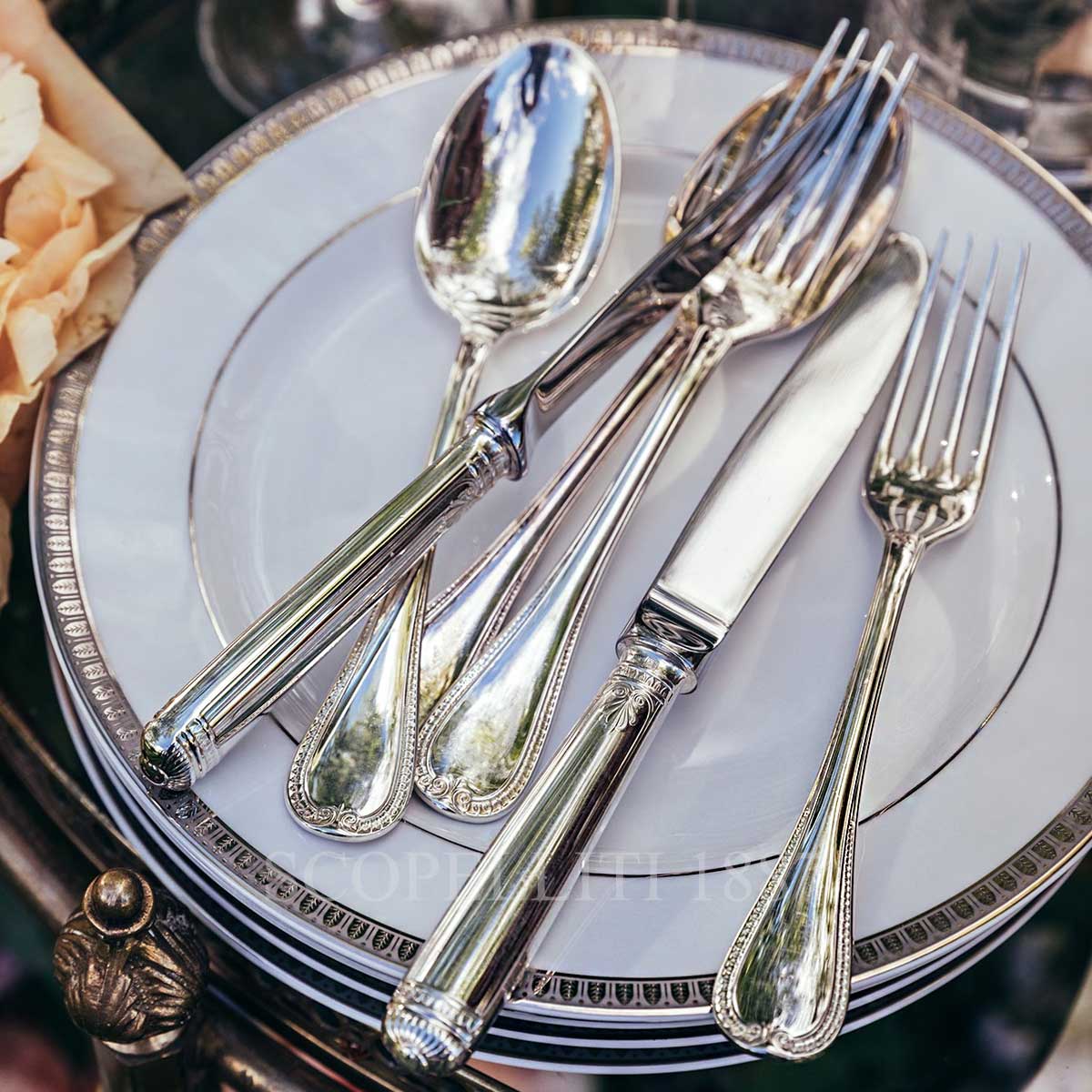 Christofle Malmaison 36 pcs Silver Plated Cutlery Set - SCOPELLITI 1887