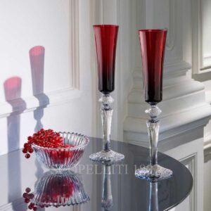 baccarat mille nuits flutissimo set of 2 red flutes