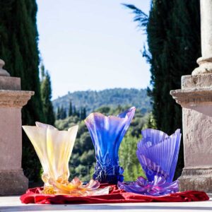 daum croisiere crystal vases