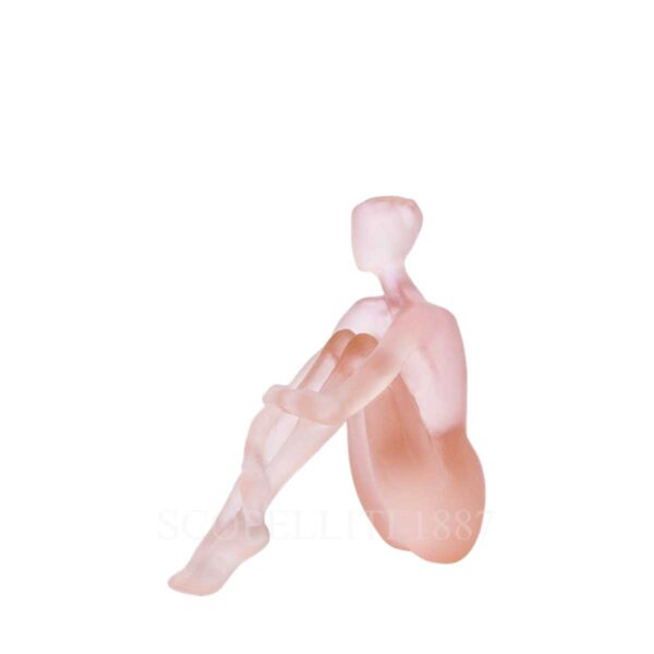 daum crystal figurine women meditation
