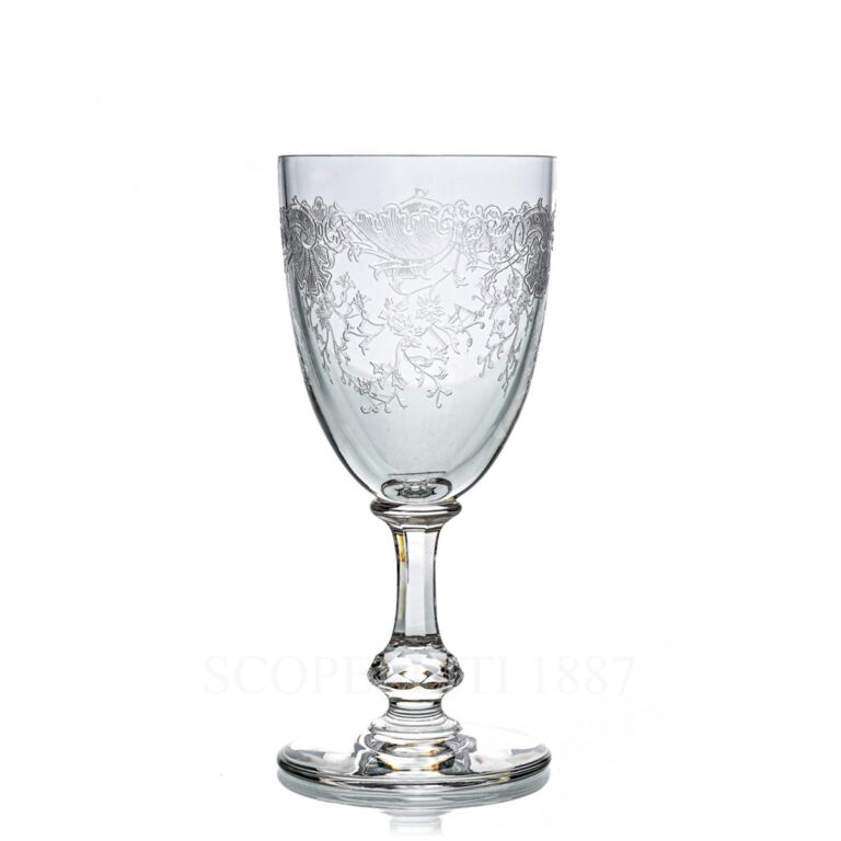 saint louis cleo wine burgundy glass
