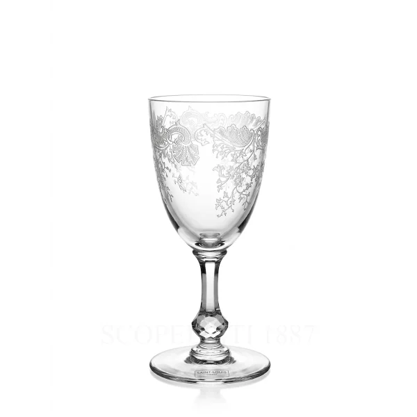 saint louis cleo wine crystal glass