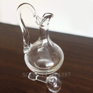 saint louis cleo wine decanter with handle