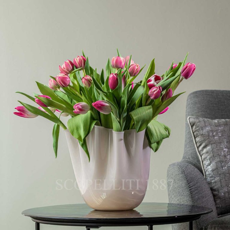 venini fazzoletto powder pink vase