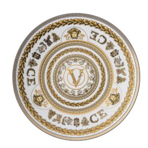 versace virtus gala white service plate 33 cm