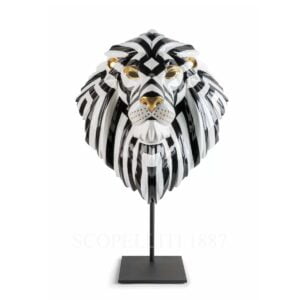 lladro fierce portraits lion mask