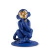Lladró Monkey Figurine Blue Limited edition New