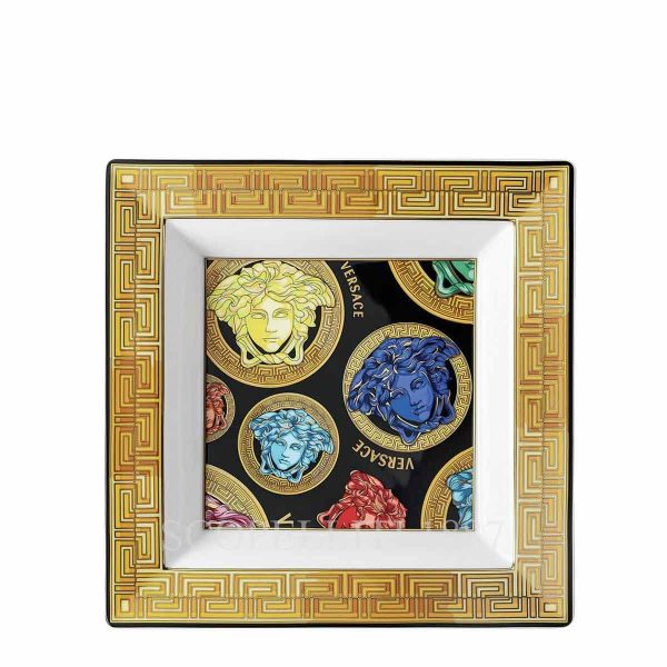 versace square tray 22 cm medusa amplified multicolour