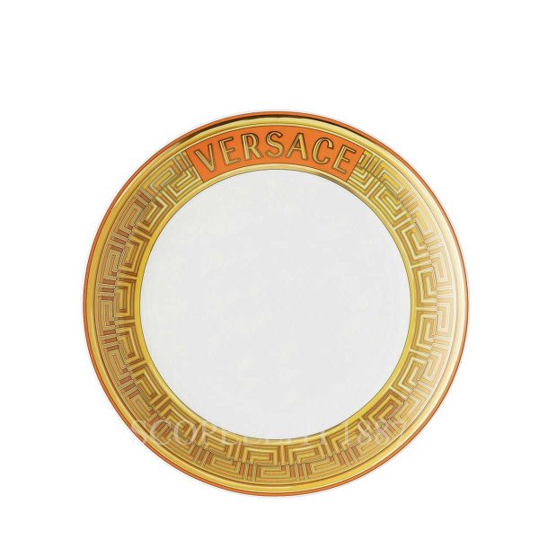 versace dessert plate medusa amplified orange coin