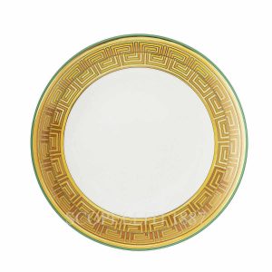 versace medusa amplified dinner plate green coin