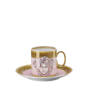 versace medusa amplified espresso cup pink coin