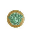 Versace Bread Plate Medusa Amplified Green Coin