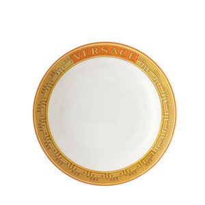 versace soup plate medusa amplified orange coin