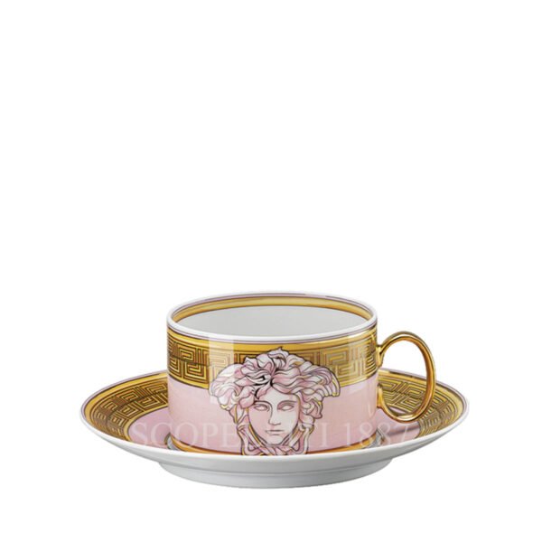 versace medusa amplified tea cup pink coin