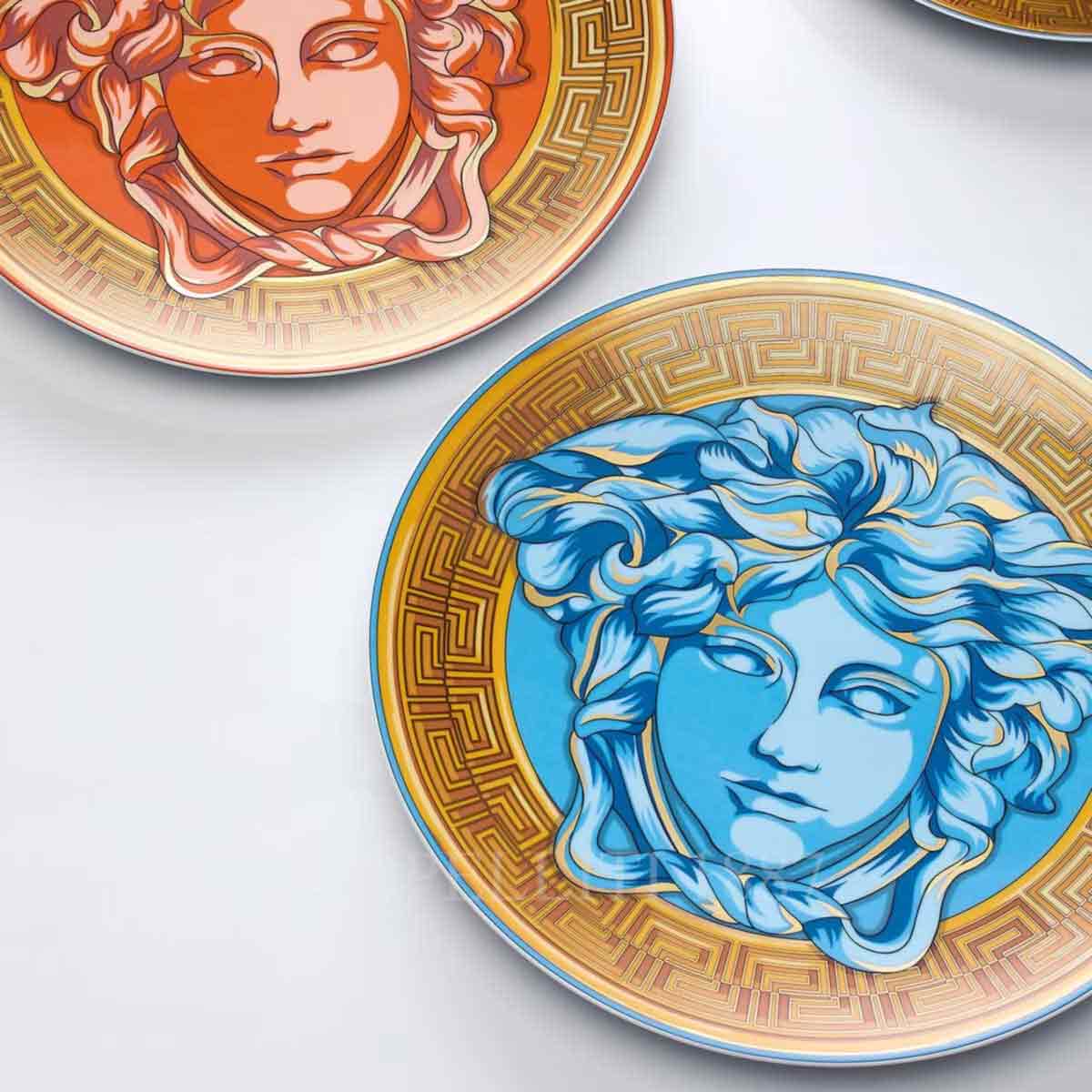 versace medusa blue coin