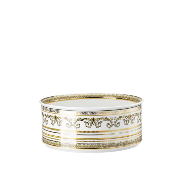 versace virtus gala white salad bowl small