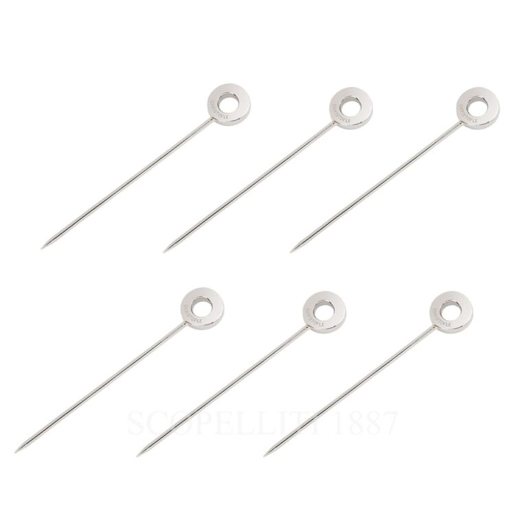 christofle set of 6 coktail picks oh