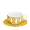 Hermes Set of 2 Tea Cups with Saucers Soleil d’Hermes