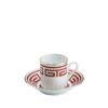 Ginori 1735 Coffee Cup and Saucer Labirinto Red