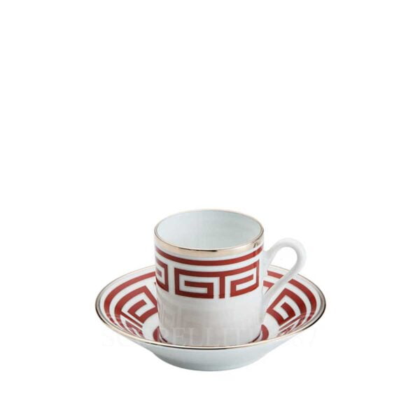 richard ginori coffee cup and saucer labirinto red