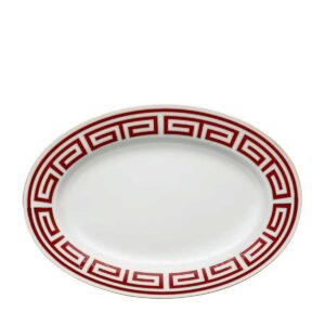 richard ginori oval platter medium labirinto red