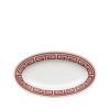 Ginori 1735 Oval Platter Small Labirinto Red
