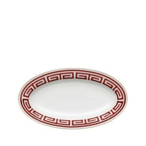 richard ginori oval platter small labirinto red