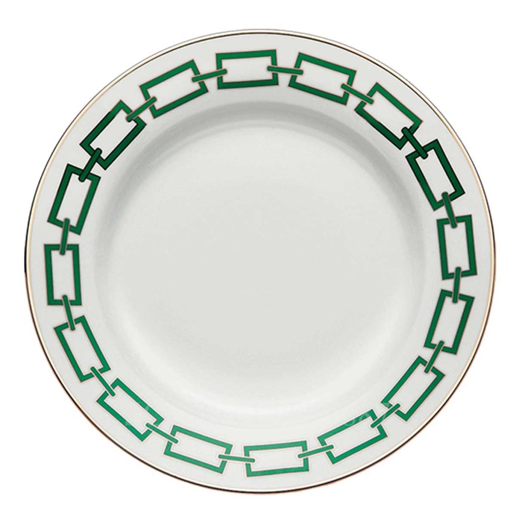 richard ginori presentation plate catene green