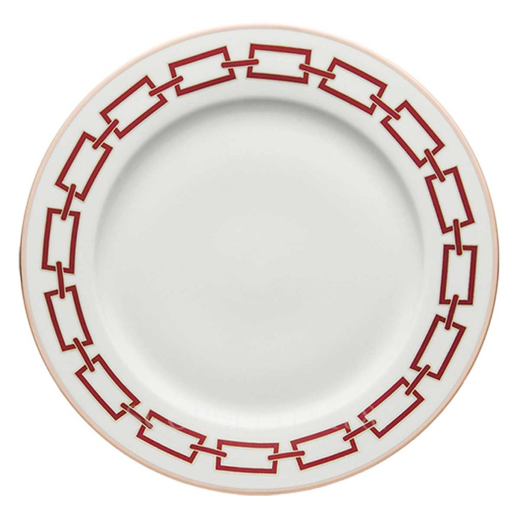 richard ginori round platter catene red