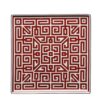Ginori 1735 Square Plate Large Labirinto Red