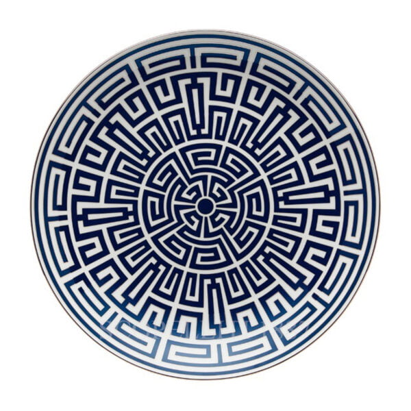 ginori labirinto blue centerpiece plate